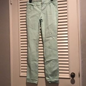 Ann Taylor Mint Modern Fit Straight Jeans